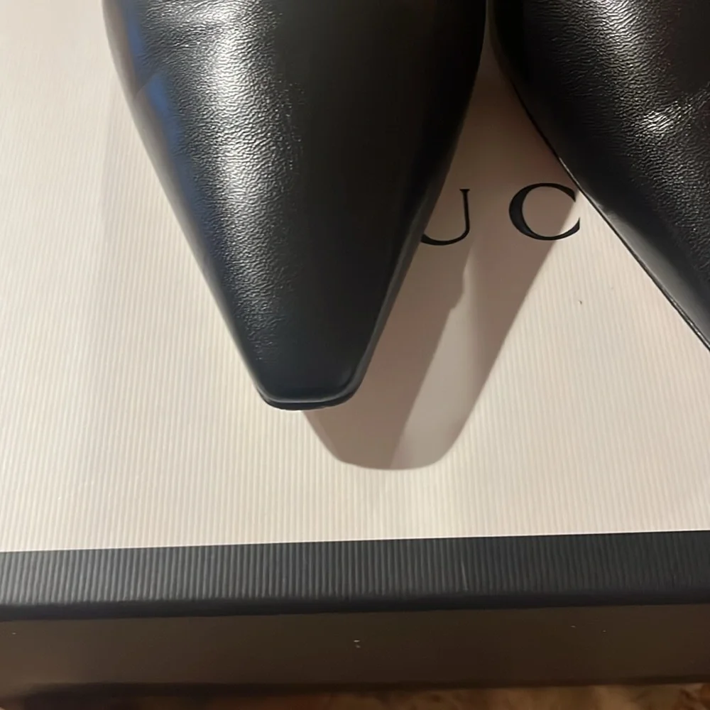Gucci Kitten heel ankle boots Black womens 41-1/2 almost new!!!! authentic - Picture 7 of 10